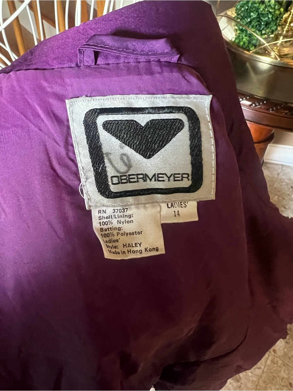 Obermeyer Haley Purple Ruffle Ski Winter Puff Jacket Outdoor Snow Active Size 14 - Picture 8 of 8